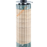 Дымоход с регистром Ферингер Окаменевшее дерево перенесённый рисунок+Змеевик