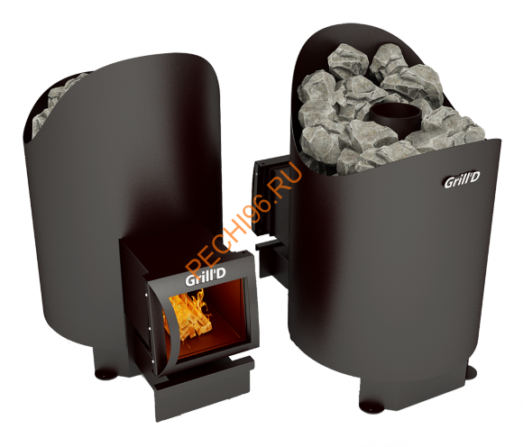 Печь банная Grill’D Aurora 160 long black