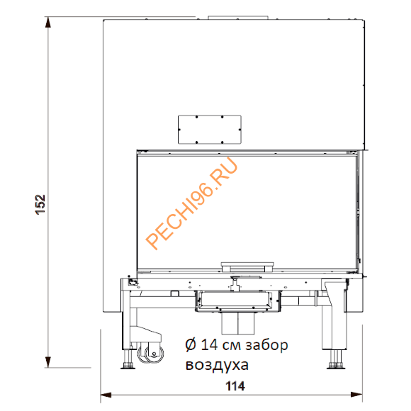 Каминная топка EdilKamin WINDO2 95