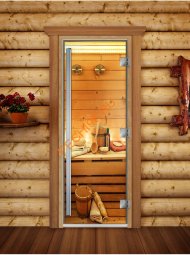 Дверь стеклянная DoorWood «Престиж», 800х2000мм, с фотопечатью «Релакс» Дверь стеклянная DoorWood «Престиж», 800х2000мм, с фотопечатью «Релакс»