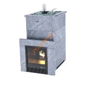 Печь банная ИзиСтим Геленджик в кожухе из талькохлорита с открытым верхом Печь банная ИзиСтим Геленджик в кожухе из талькохлорита с открытым верхом