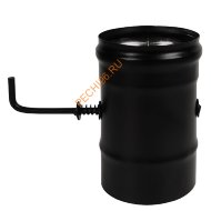 Шибер нерж. поворотный Везувий BLACK (AISI 430/0,8мм) d 200