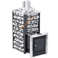 Печь банная Ермак Сетка-Стандарт 20 чугун с парообразователем