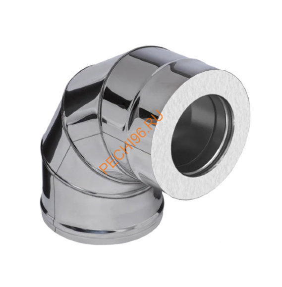 Сэндвич колено 90° Титан KraftBerg, d 80/160 321/430-0,5/0,5мм Сэндвич колено 90° Титан KraftBerg, d 80/160 321/430-0,5/0,5мм