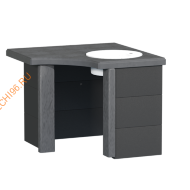 Стол-мойка Барбекю центр Боярыня угловой Графит