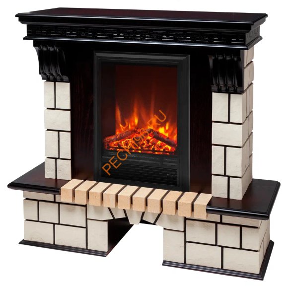 Электрокамин RealFlame Stone STD AO с очагом Eugene