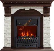 Электрокамин Royal Flame Dublin угловой Темный дуб/белый сланец с очагом Aspen Электрокамин Royal Flame Dublin угловой Темный дуб/белый сланец с очагом Aspen