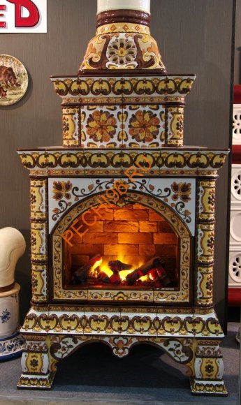 Печь-камин КимрПечь Кострома угловой двухъярусный Октябрь Печь-камин КимрПечь Кострома угловой двухъярусный Октябрь