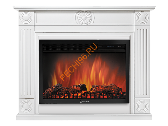 Электрокамин Electrolux Sphere Plus EFP/P-3320RLS с порталом Firelight Frame 30, белый