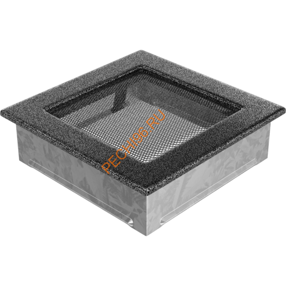 Вентиляционная решетка Kratki 17CS 170х170 мм черная/серебро Вентиляционная решетка Kratki 17CS 170х170 мм черная/серебро