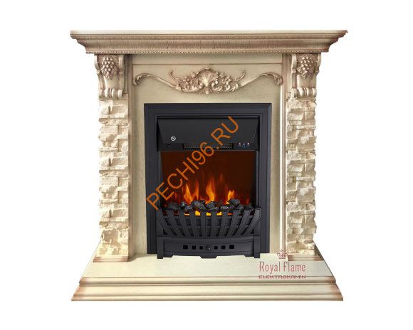 Портал Royal Flame Adriana сланец бежевый под классический очаг Портал Royal Flame Adriana сланец бежевый под классический очаг