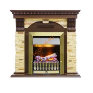 Электрокамин Dimplex Dublin угловой с очагом Danville Antique Brass FB2 темный дуб/ сланец Электрокамин Dimplex Dublin угловой с очагом Danville Antique Brass FB2 темный дуб/ сланец