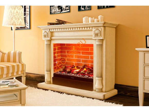 Электрокамин Dimplex Edinburg с очагом Juneau слоновая кость Электрокамин Dimplex Edinburg с очагом Juneau слоновая кость