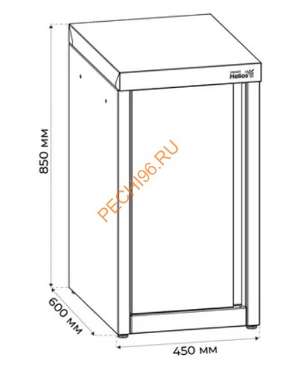 Модуль уличной кухни SMART-450 Шкаф (HS-KU03-SH450) Helios