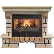 Электрокамин RealFlame Stone new 26/HL WTG с очагом 3D Novara 26