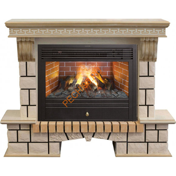 Электрокамин RealFlame Stone new 26/HL WTG с очагом 3D Novara 26 Электрокамин RealFlame Stone new 26/HL WTG с очагом 3D Novara 26