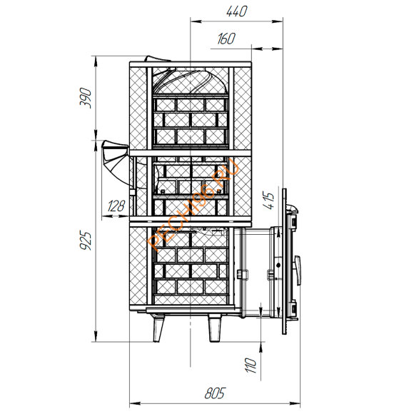 Печь банная Атмосфера XXL сетка нержавеющая сталь