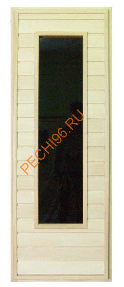 Дверь деревянная ДО-2 со стеклом прямоугольник (широкое)