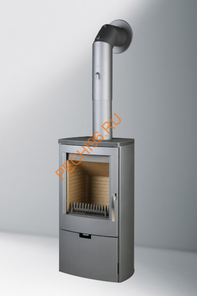 Стальная печь-камин Thorma FALUN II серая
