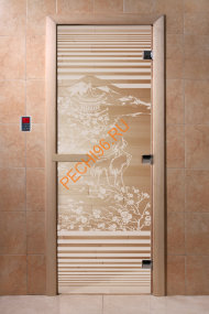 Дверь стеклянная DoorWood «Япония прозрачная», 2000х800 мм