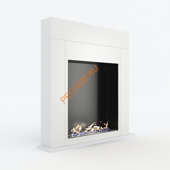 Биокамин Русский огонь Токио напольный белый