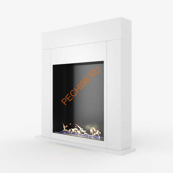 Биокамин Русский огонь Токио напольный белый