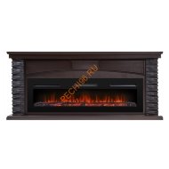 Электрокамин Electrolux Infinity EFP/P-1600ULS с порталом Firelight Porto Long камень чёрный, венге