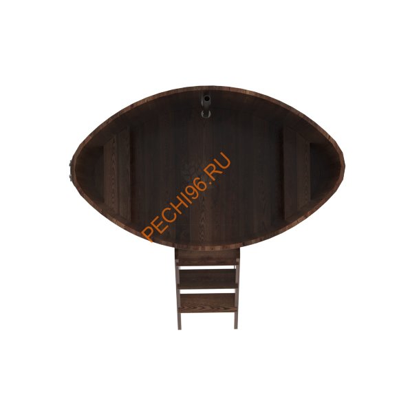 Купель для бани BentWood овальная из морёной лиственницы Премиум, 1,08х1,75 м Купель для бани BentWood овальная из морёной лиственницы Премиум, 1,08х1,75 м