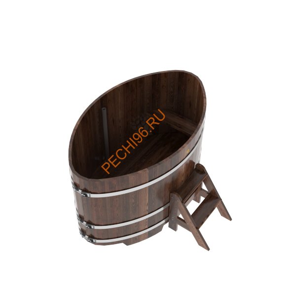 Купель для бани BentWood овальная из морёной лиственницы Премиум, 1,08х1,75 м Купель для бани BentWood овальная из морёной лиственницы Премиум, 1,08х1,75 м