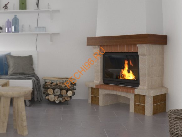 Каминная облицовка Лион 800 угловая 45° Каминная облицовка Лион 800 угловая 45°