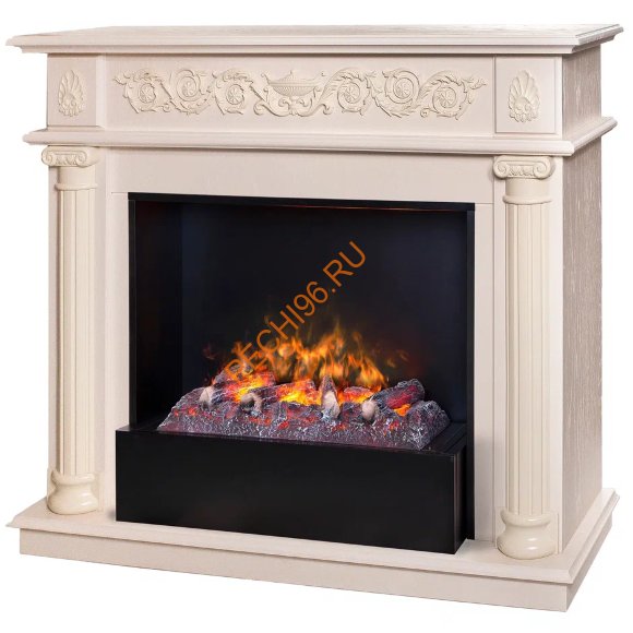 Электрокамин RealFlame Attica 25,5/26 WT с Black вставкой + 3D Cassette 630