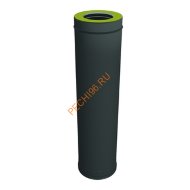Труба ВУЛКАН VBR D120/220 мм, L500 мм, нерж 0.5, черная