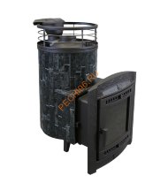 Печь банная Атмосфера L Пироксенит ламель+сетка, с тоннелем