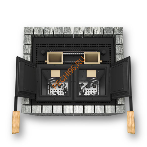 Электрическая паротермальная печь ФутуРус 2.0 10 кВт, серпентинит Бархат