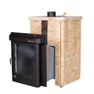 Печь банная Ферингер Квадра ПФ Окаменевшее дерево наборный