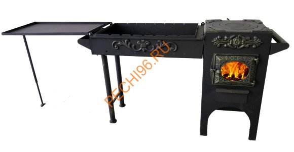 Кухня-мангал Березка ДТ-3 стекло Эксклюзив