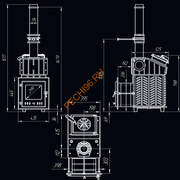 Печь банная Гефест GFS ЗК 18