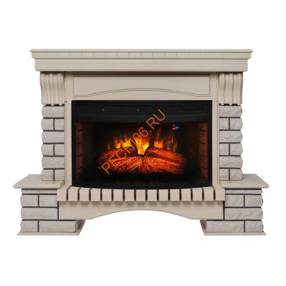 Электрокамин RealFlame Country 33 AO/WT с очагом FireSpace 33W S IR