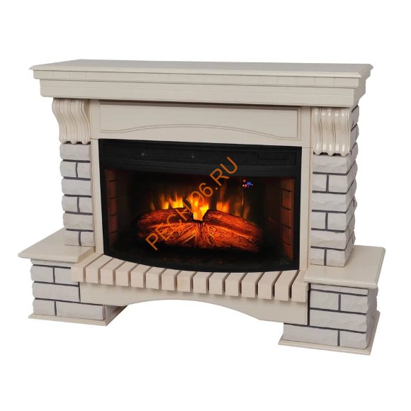 Электрокамин RealFlame Country 33 AO/WT с очагом FireSpace 33W S IR