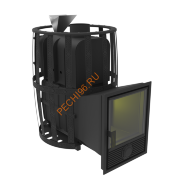 Печь-камин банная Берёзка Воевода 20 Д-1 ЗК, сетка