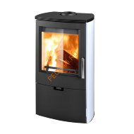 Стальная печь-камин Thorma FALUN II черно-белая