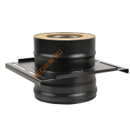 Площадка монтажная Везувий BLACK (AISI 430/0,8мм) d 150/250 мм, 350/350мм