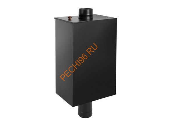 Бак на трубе Везувий BLACK 80л d115 прямоугольный