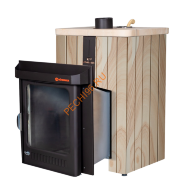 Печь банная Ферингер Квадра ПФ Окаменевшее дерево перенесённый рисунок