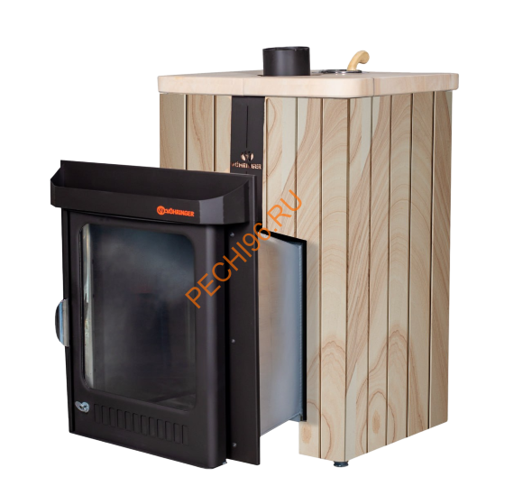 Печь банная Ферингер Квадра ПФ Окаменевшее дерево перенесённый рисунок