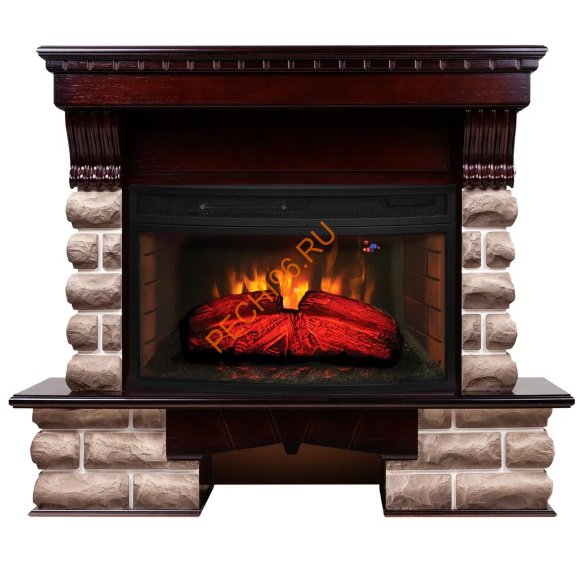 Электрокамин RealFlame Kansas 33 AO с очагом FireSpace 33W S IR