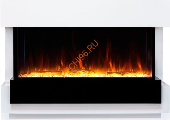 Электрокамин Royal Flame Cube 36 белый с черным с очагом Astra 36 RF
