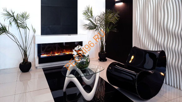 Электрокамин Royal Flame Cube 36 белый с черным с очагом Astra 36 RF Электрокамин Royal Flame Cube 36 белый с черным с очагом Astra 36 RF
