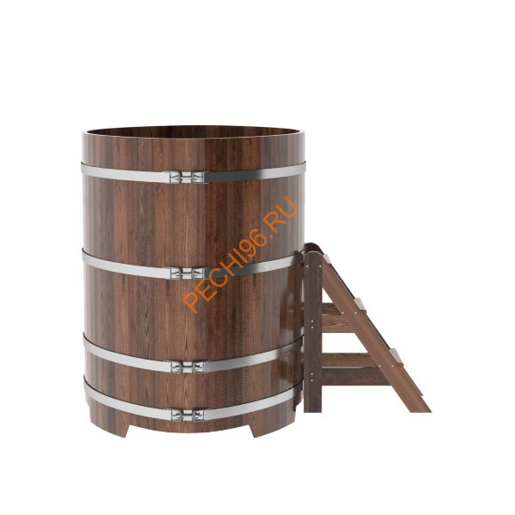 Купель для бани BentWood овальная из морёной лиственницы Премиум, 1,12х1,83 м Купель для бани BentWood овальная из морёной лиственницы Премиум, 1,12х1,83 м