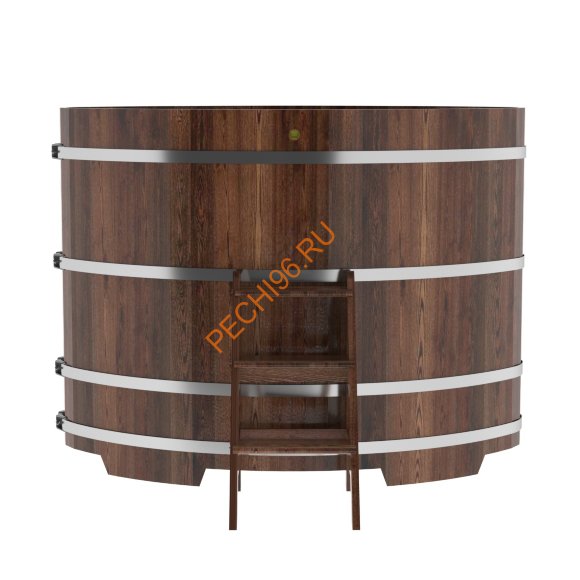 Купель для бани BentWood овальная из морёной лиственницы Премиум, 1,12х1,83 м Купель для бани BentWood овальная из морёной лиственницы Премиум, 1,12х1,83 м